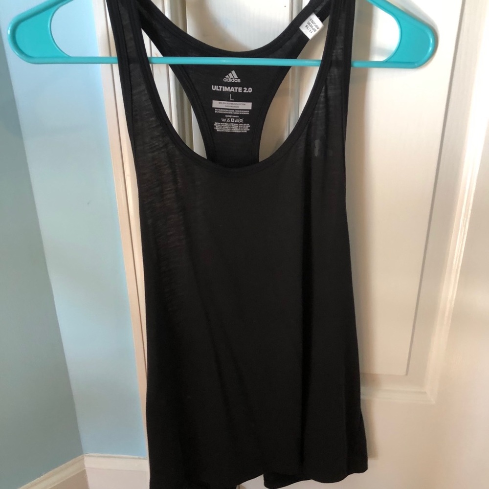 black adidas tank top